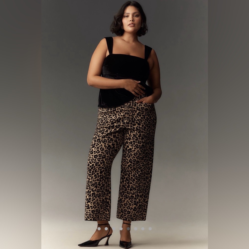 Maeve the Colette Sweater Knit Pants in Animal Intarsia NWT XL - Picture 5 of 9